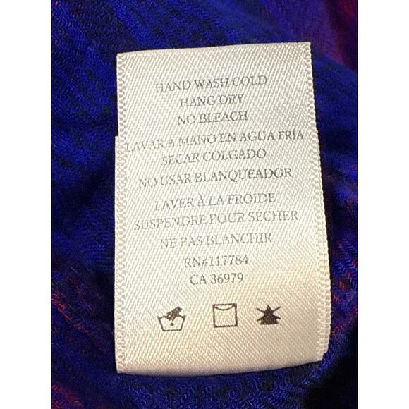 Rails Hunter Azule Scarlet Plaid Flannel Shirt Women’s Medium Button Down - Picture 7 of 8